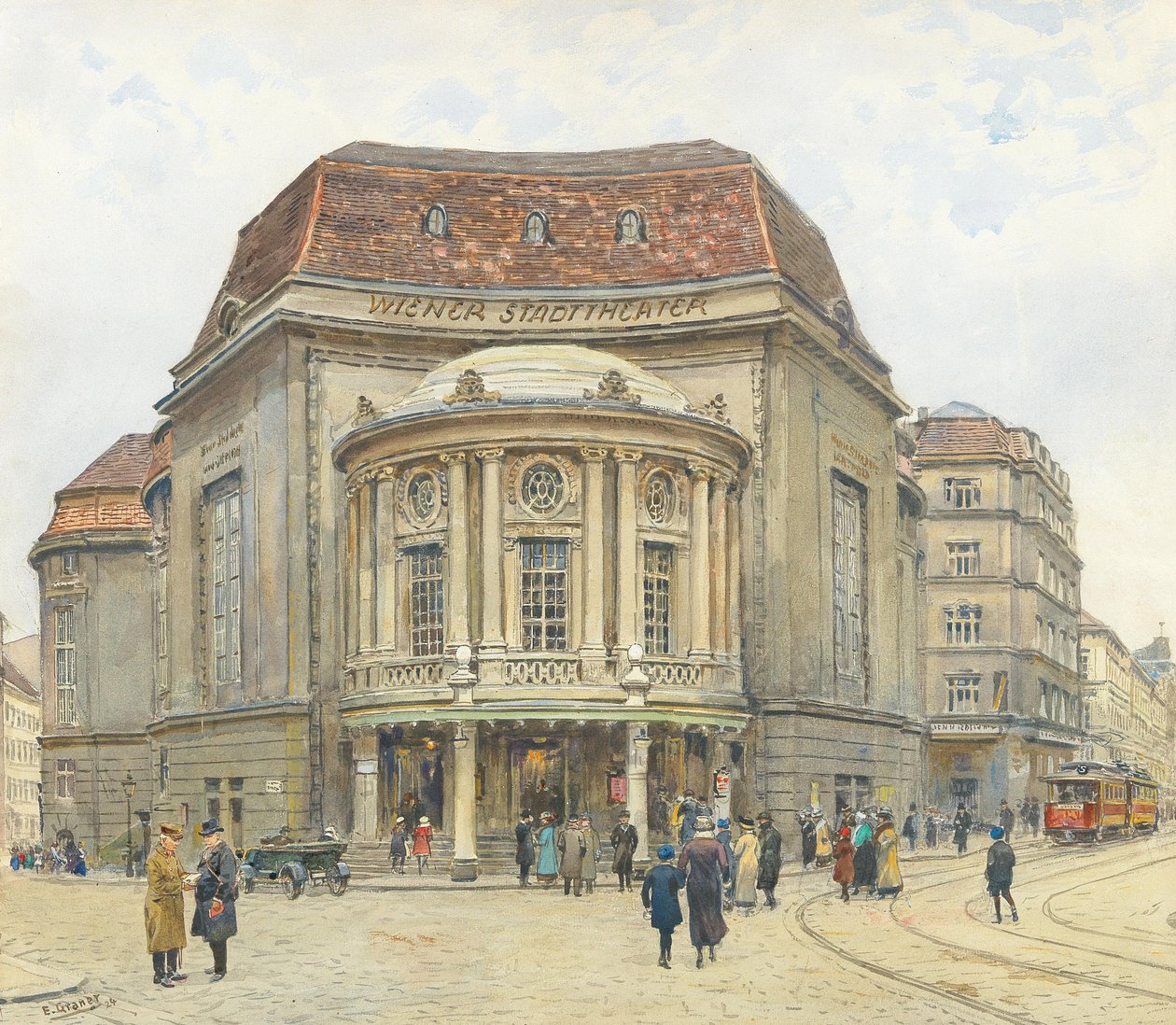 ウィーン市立劇場、1924年。 作： アーネストグラナー