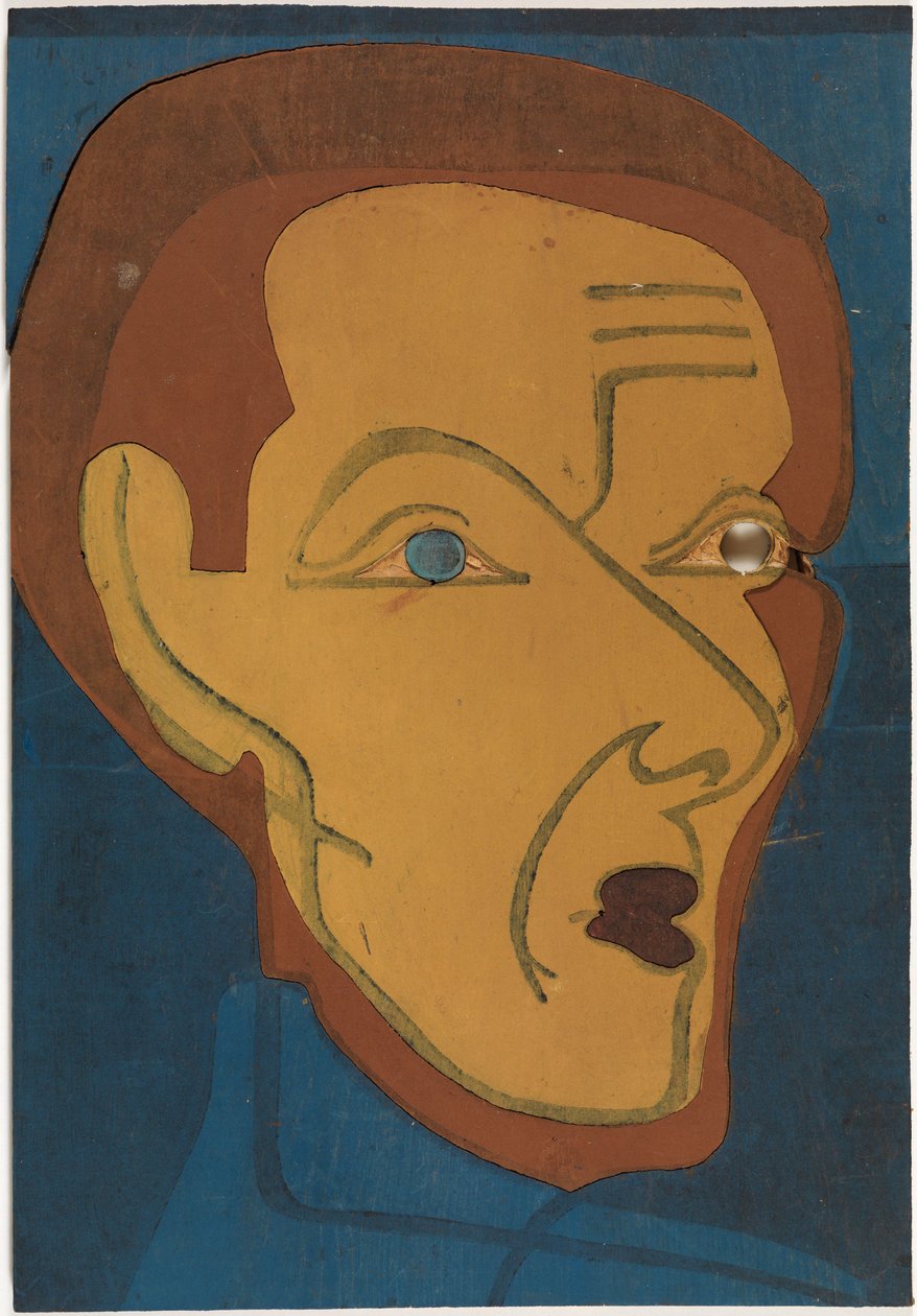 自画像、彩色木版画 I 作： エルンスト・ルートヴィヒ・キルヒナー