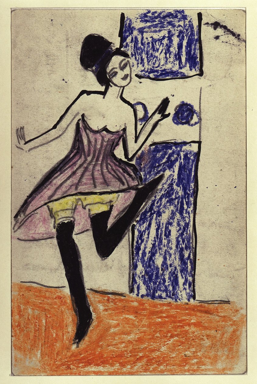 Tänzerin (Postkarte an Maschka Mueller) 作： エルンスト・ルートヴィヒ・キルヒナー