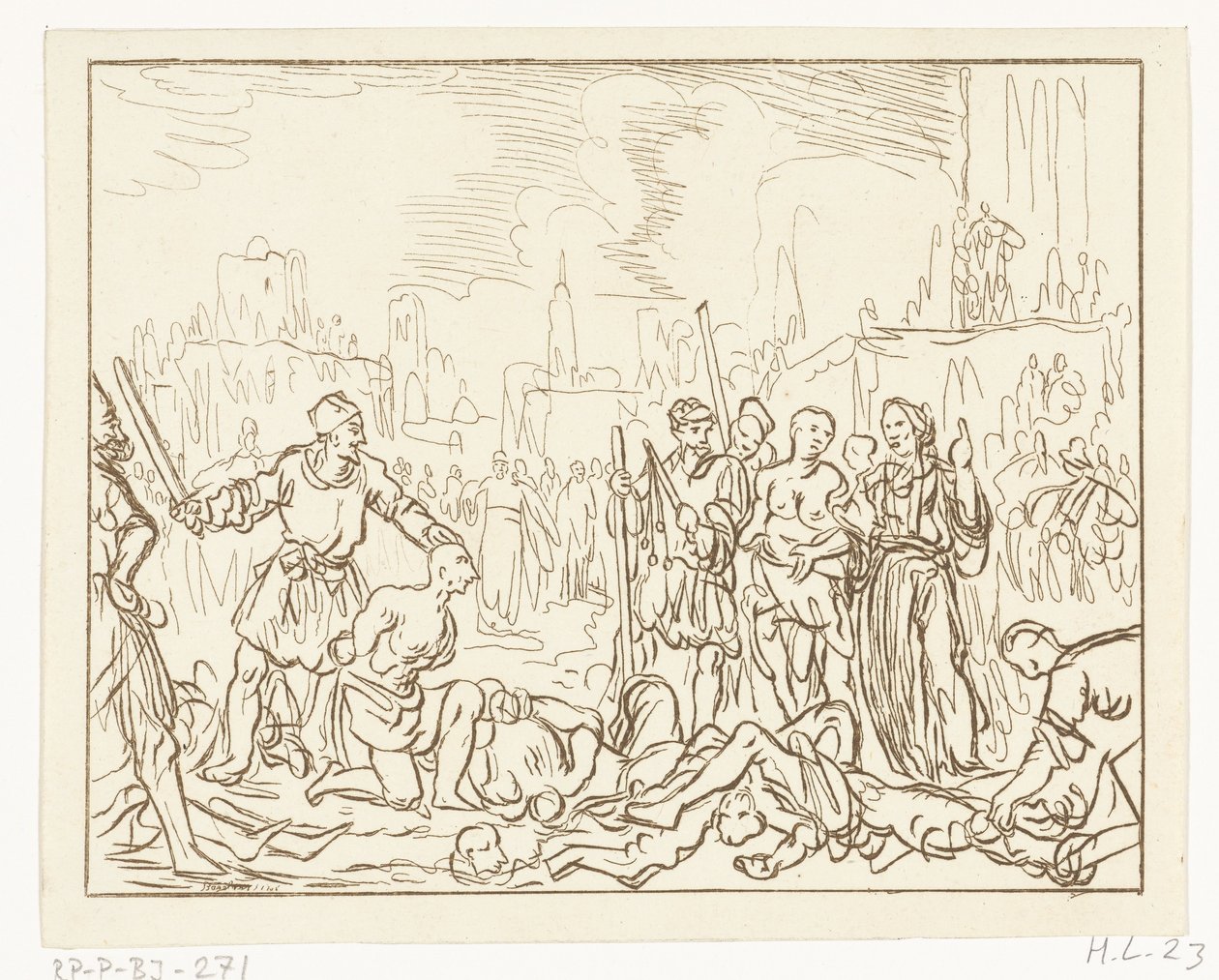 フェリシタスと 7 人の息子の首をはねる 作： Ernst Willem Jan Bagelaar