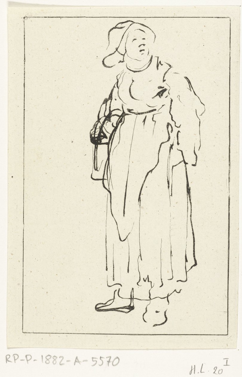 立っている農民の女性 作： Ernst Willem Jan Bagelaar