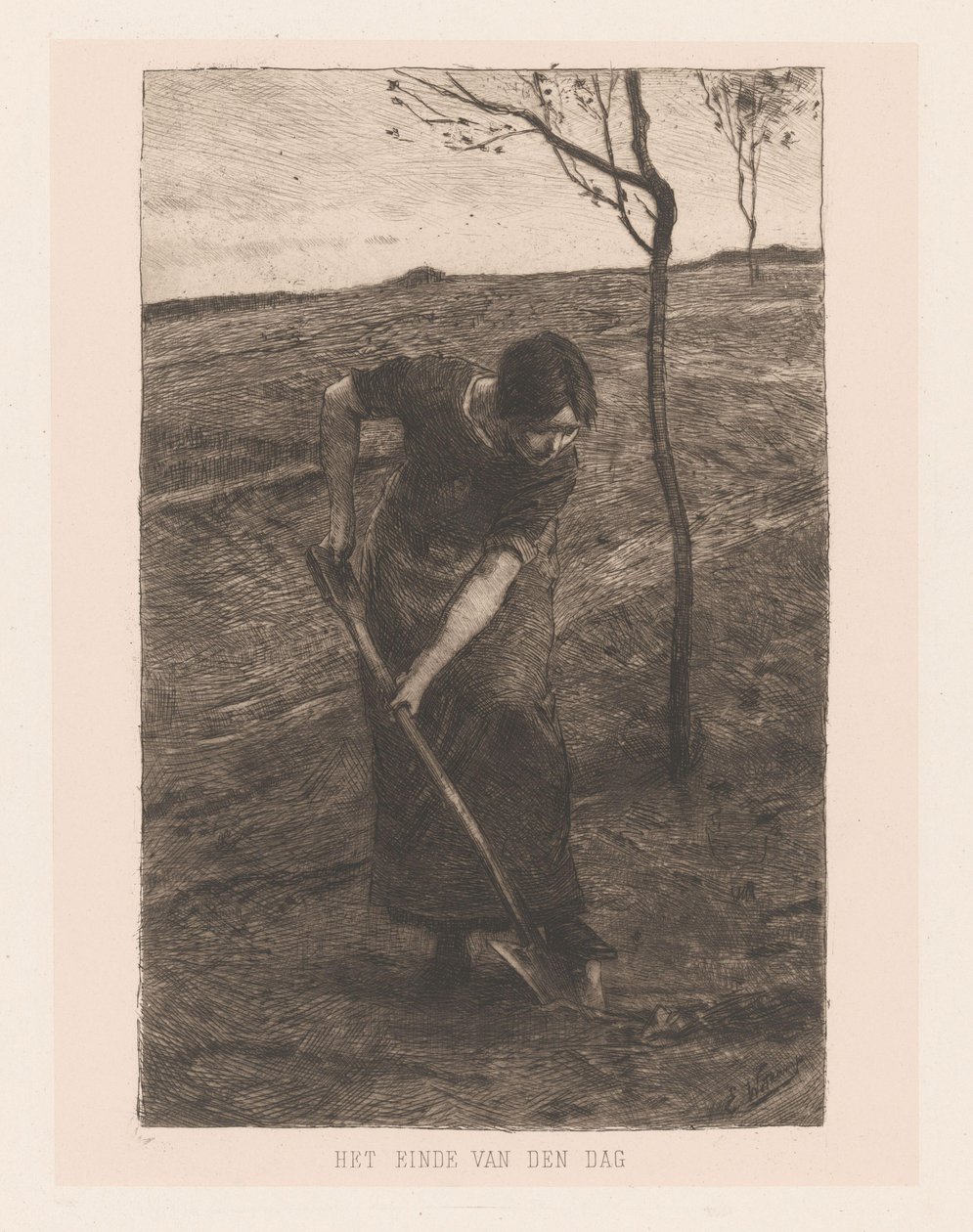 クリエイティブな女性 作： Ernst Witkamp（アーティストによる署名）