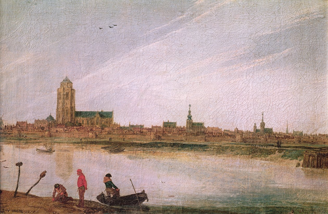 ジーリックジーの眺め、1618年 作： エサイアス・ファン・デ・ヴェルデ