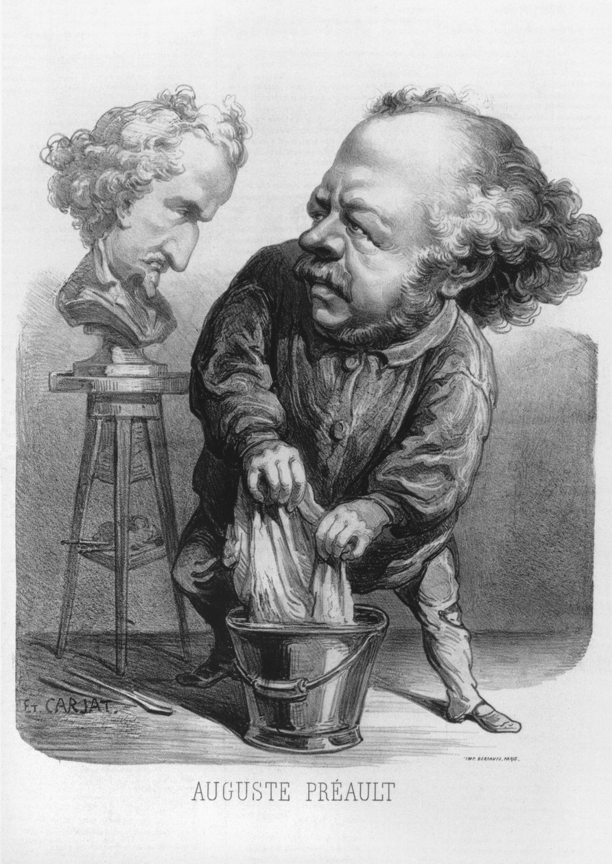 オーギュスト・プレオール（1809-79）、 &39;Le Boulevard&39;の風刺画、1862 作： エティエンヌ・カルジャット