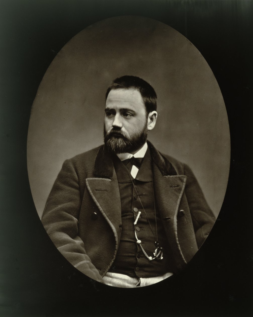 エミーレゾラ（1840年-1902年）、「Galerie Contemporaine」、1877年 作： エティエンヌ・カルジャット
