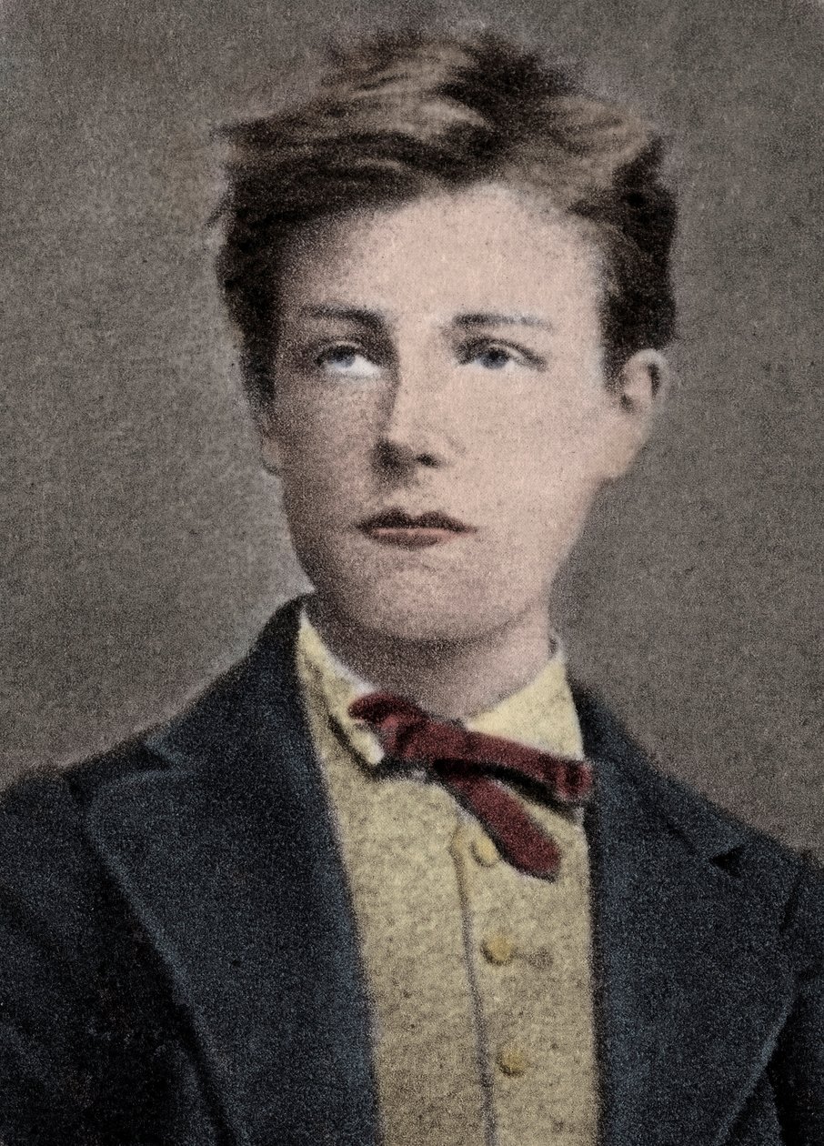 アルチュール・ランボー（フランスの詩人・冒険家） - Portrait of Arthur Rimbaud (1859 - 1891) is 17 years old.Carjatによる写真。 作： エティエンヌ（後）カルジャット