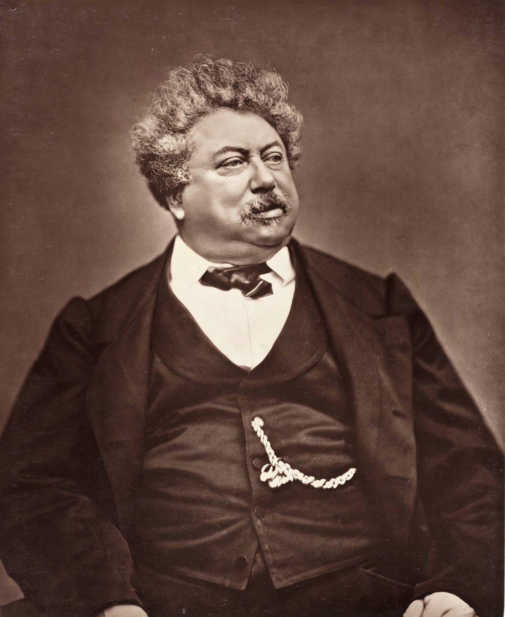 アレクサンドル・デュマ フランスの小説家、劇作家、1802～1870年頃。 1876年。 作： エティエンヌ・カルジャット