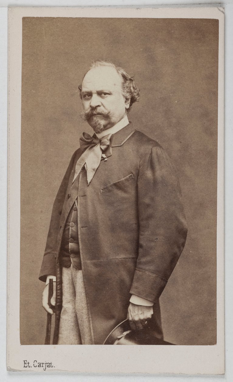 イタリア人画家ジュゼッペ・パリッツィ（1813-1887）の肖像。 作： エティエンヌ・カルジャット