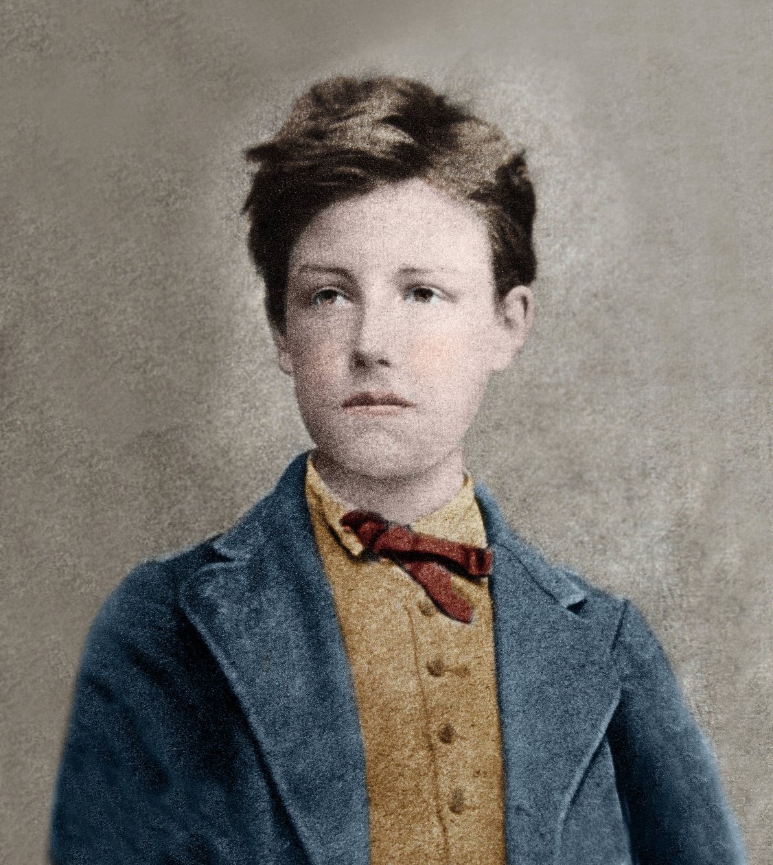 アルチュール・ランボー（1859〜1891年）の肖像（カルジャの写真をもとに作成 作： エティエンヌ・カルジャット