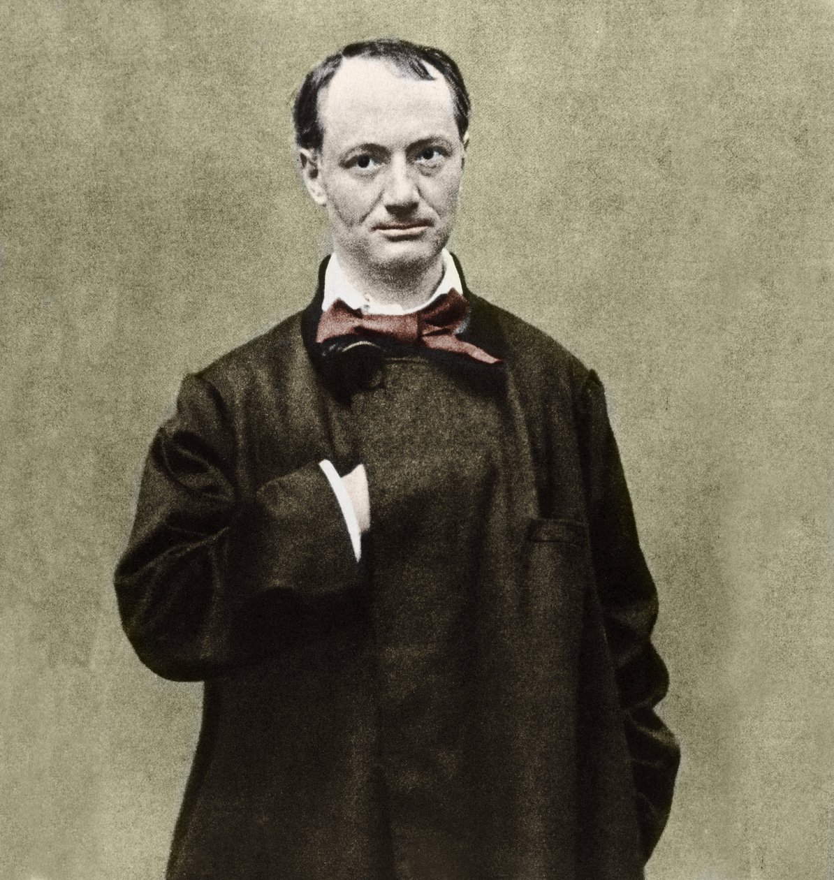 詩人シャルル・ボードレール（1821-1867）の肖像。 作： エティエンヌ・カルジャット