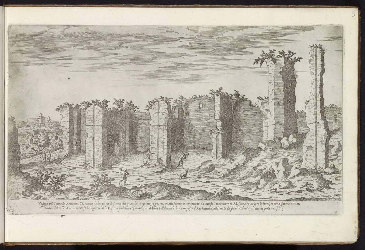ローマのカラカラ浴場跡 古代の建物 (シリーズのタイトル) I vestigi dell