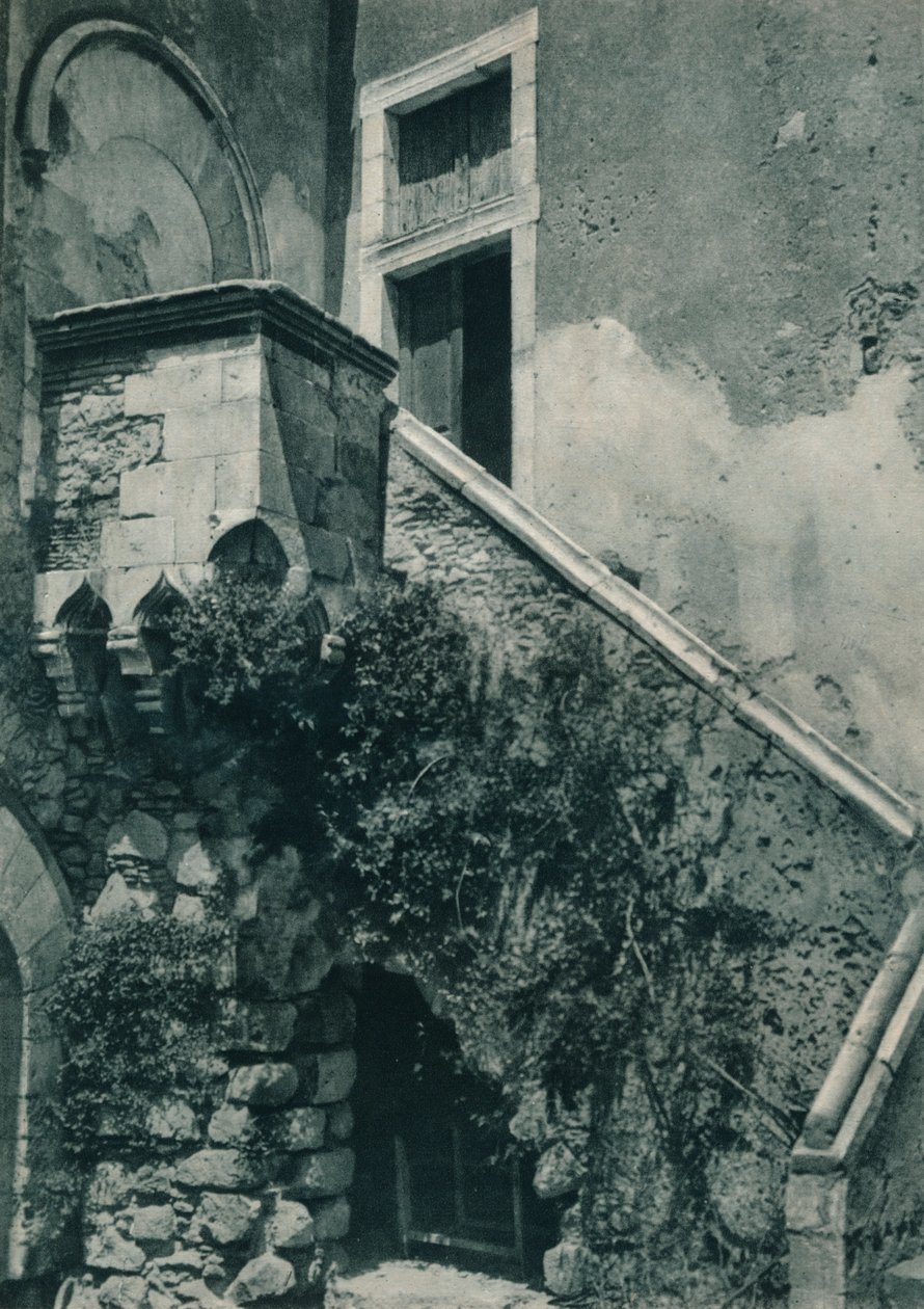 1927年、イタリア、シチリア島のタオルミーナの静かな一角 作： オイゲン・ポペル