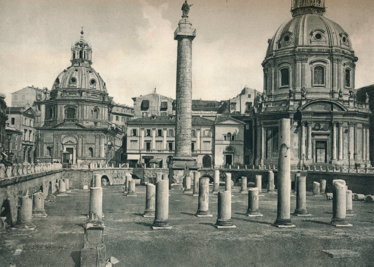 トラヤヌスのフォーラム、ローマ、イタリア、1927 作： オイゲン・ポペル