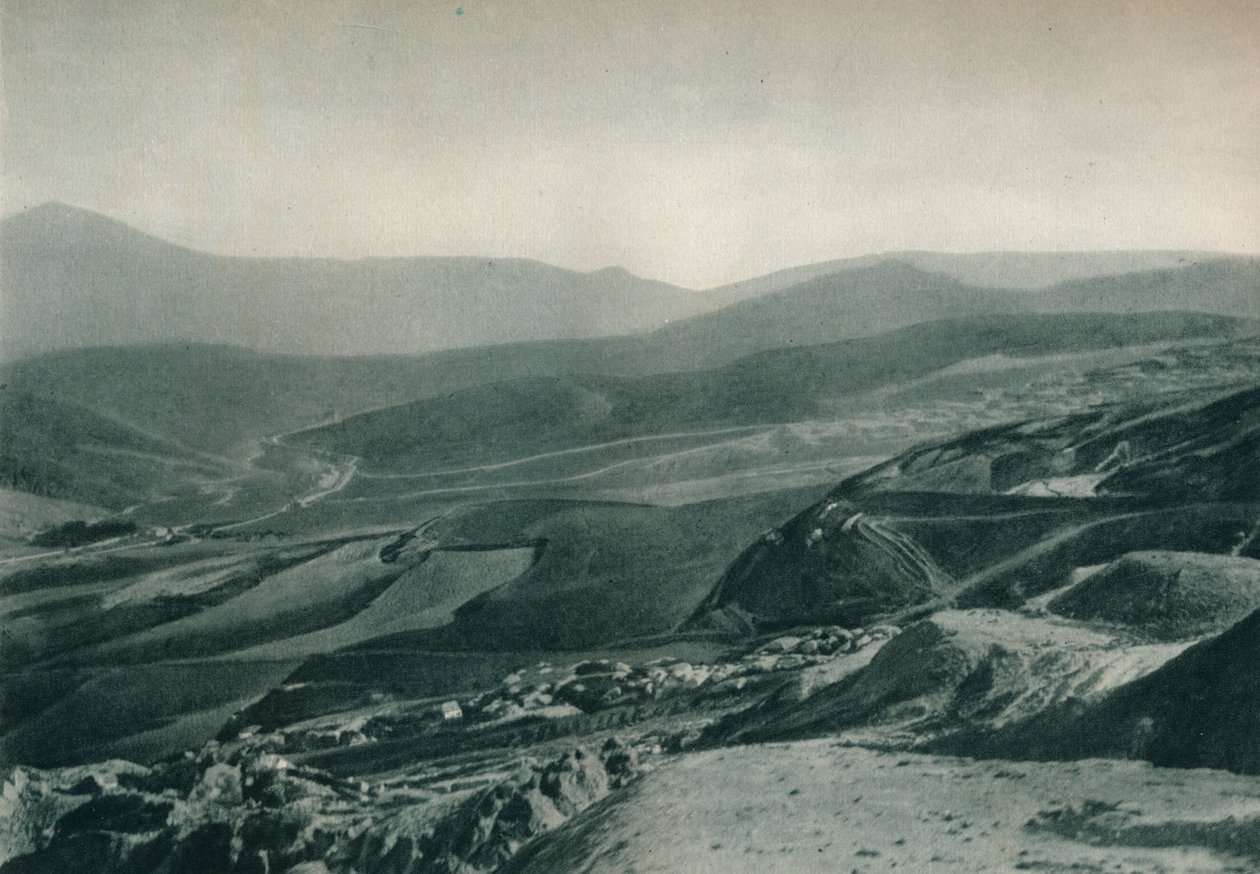 硫黄鉱山、アグリジェント、シチリア島、イタリア、1927年のビュー 作： オイゲン・ポペル
