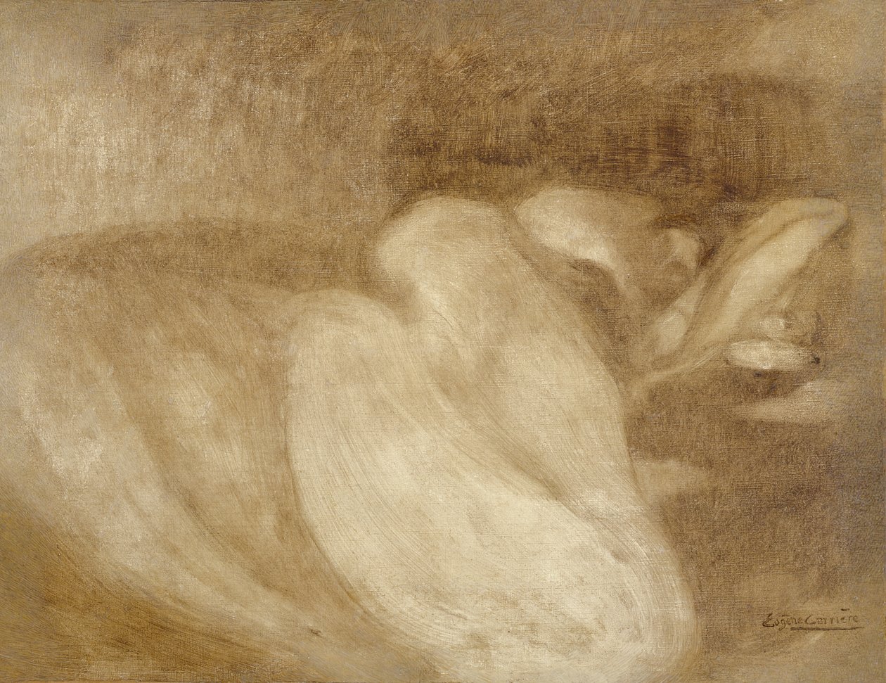 眠れる女、1899年 作： EugèneCarrière