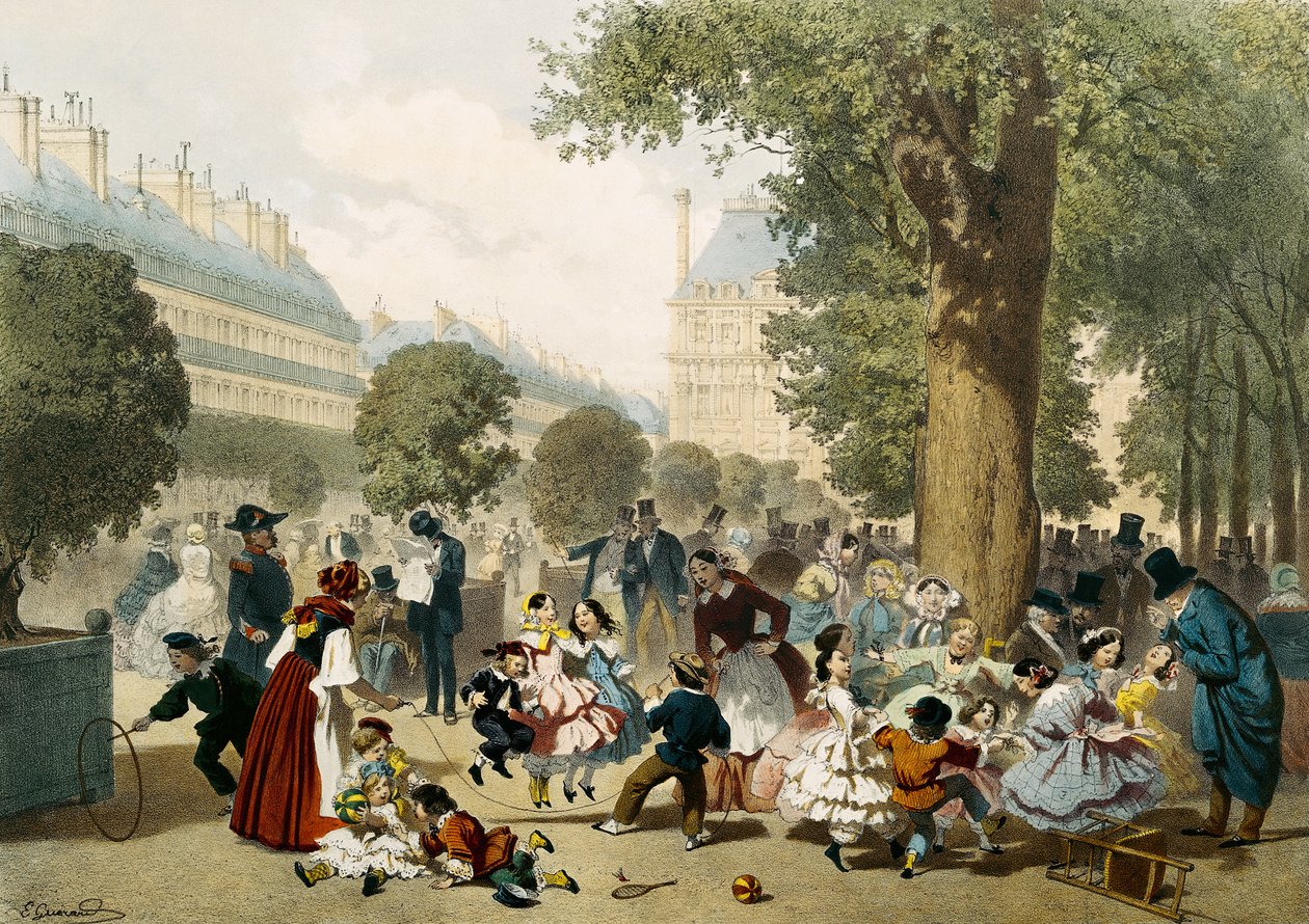 チュイルリー、1856 作： ユージン・チャールズ・フランソワ・ゲラール