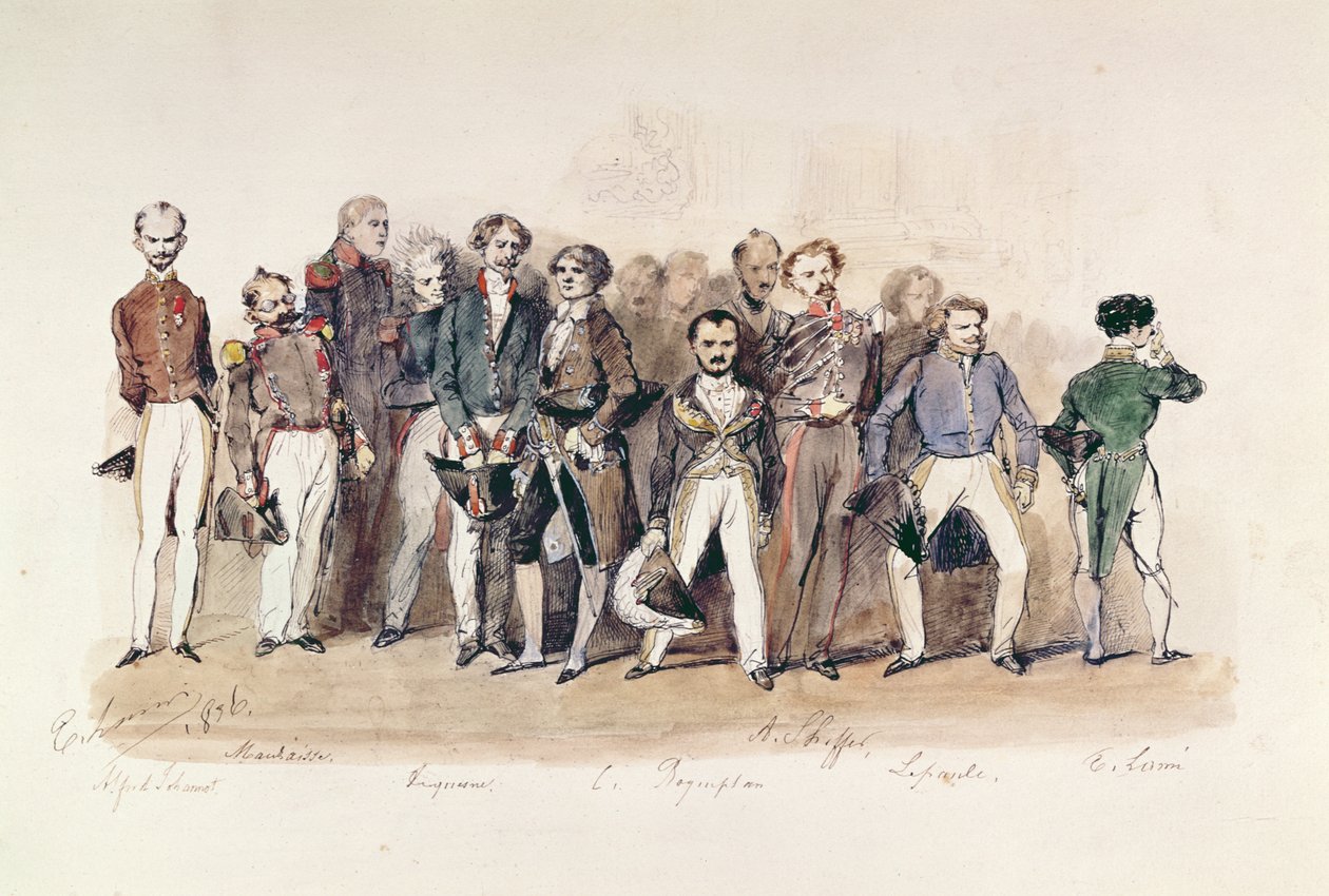 「ベルサイユの画家」。 1836 作： ユージン・ルイ・ラミ