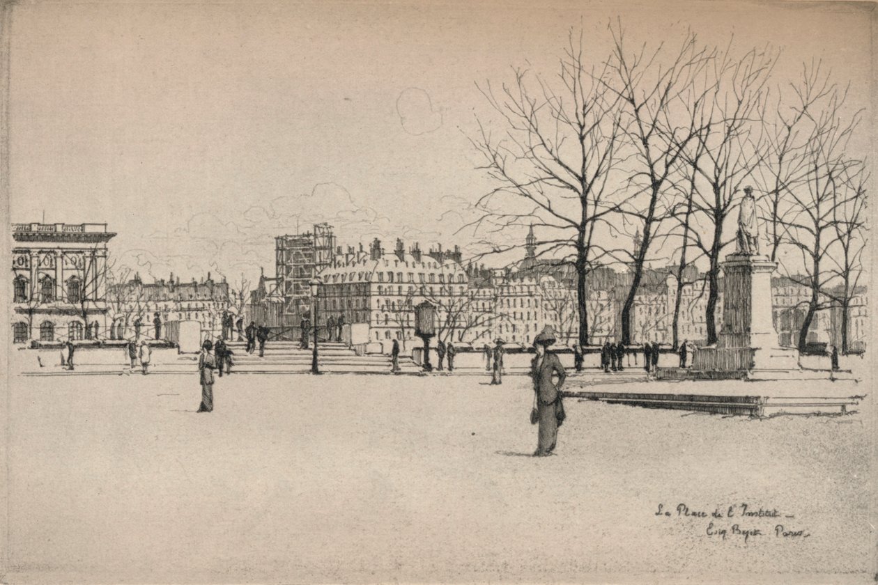 Place de lInstitut、1915年 作： ウジェーヌ・ビヨー