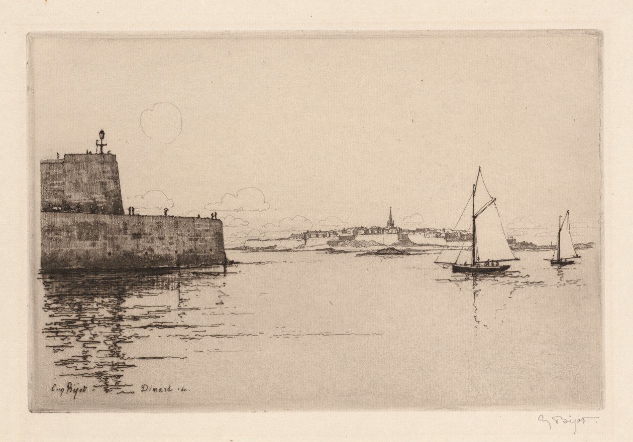 Saint-Malo Vue de Dinard（サン・マロ・ヴュ・ド・ディナール） 作： ウジェーヌ・ビヨー
