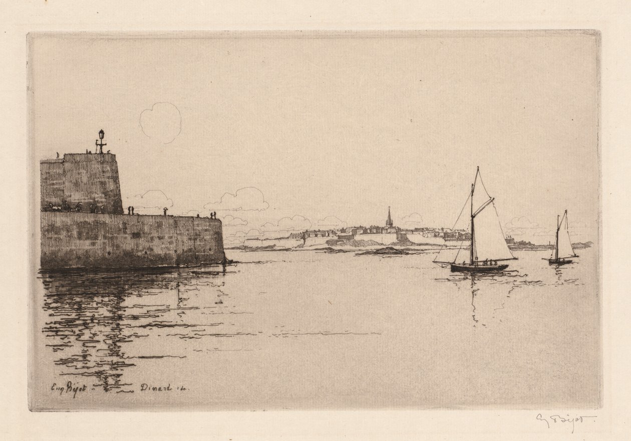 Saint-Malo Vue de Dinard（サン・マロ・ヴュ・ド・ディナール） 作： ウジェーヌ・ビヨー