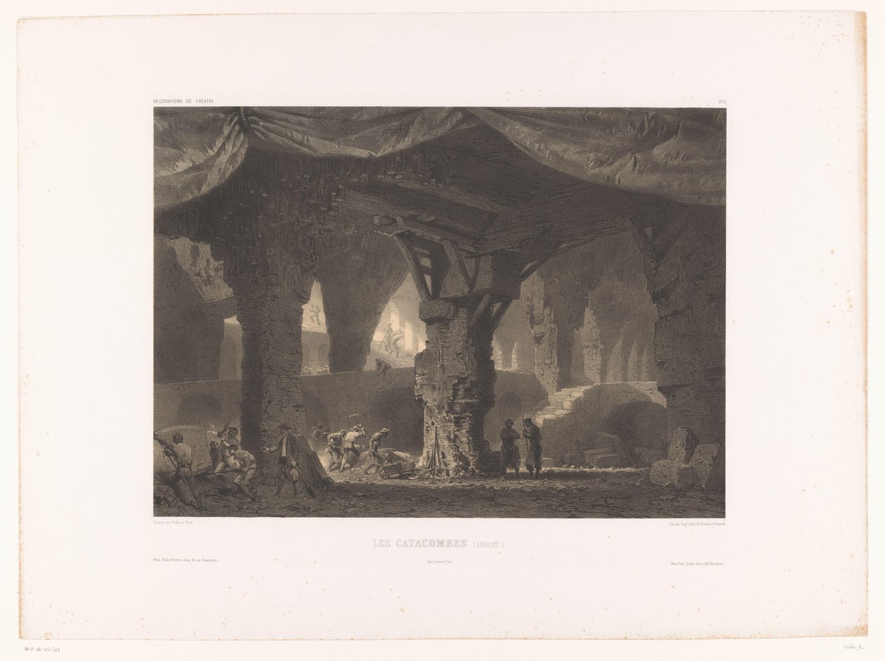 シアターデコールとカタコンベン Les catacombes (inedit.) (オブジェクトのタイトル) Theatredecors（シリーズタイトル） Décorations de théâtre (オブジェクトのシリーズ タイトル) 作： ユージーン・シセリ
