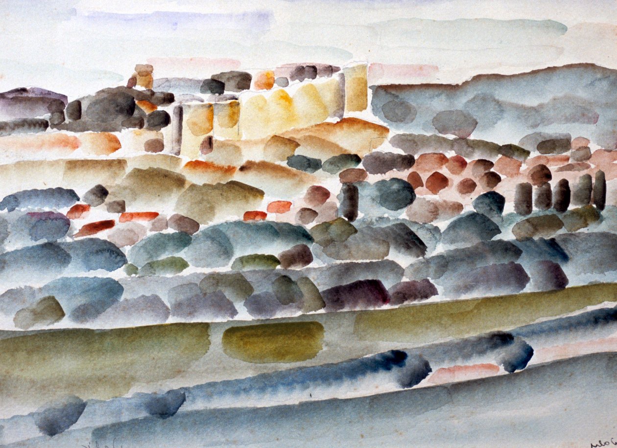 「城砦の通過」、c1918-1936 作： ウジェーヌ・ダビット