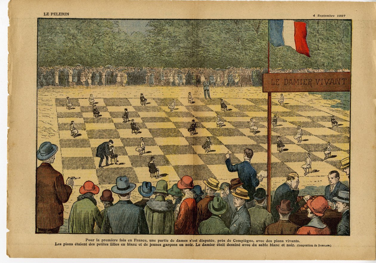 Eugene Damblans (1865-1945)のイラストがLe Pelerinに掲載されました 04/09/27 - フランスで初めて、女性のためのゲーム...ライブチェッカーボード - ゲーム, 趣味, クラウド, チェッカー 作： ユージンダンブランス