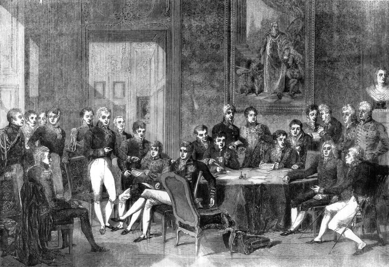 1856年のウィーン議会。 作： ユージン・イザベイ