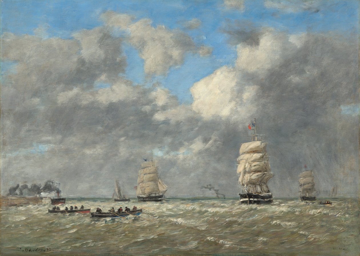 ルアーブル、1883年。 作： ユージン・ルイ・ブーダン