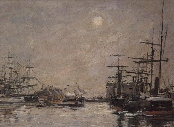 ルアーブル、バールの盆地 作： ユージン・ルイ・ブーダン
