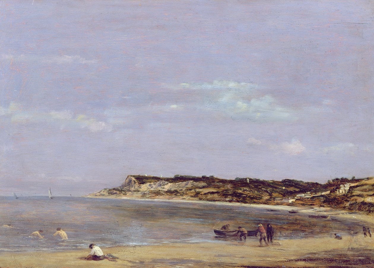 ラヘーヴの海岸、1856年 作： ユージン・ルイ・ブーダン