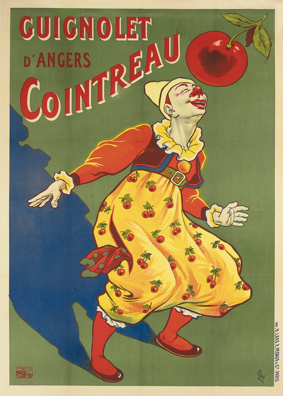 Guignolet&39;s Cointreauの広告ポスター、1900年頃（カラーリトグラフ） 作： ユージーンオゲ