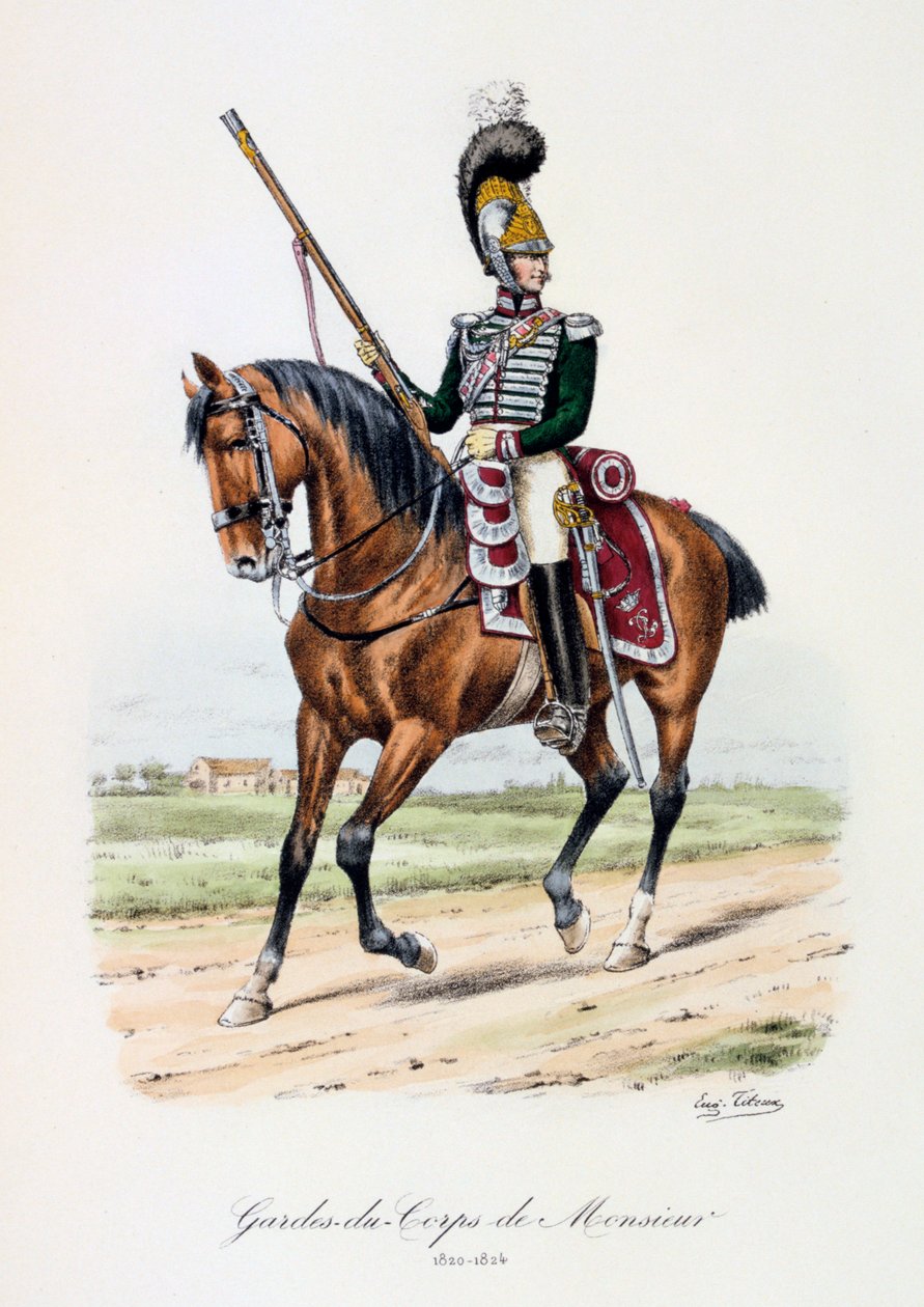 Guards-du-Corps de Monsieur、1820-24 作： ユージン・ティトー