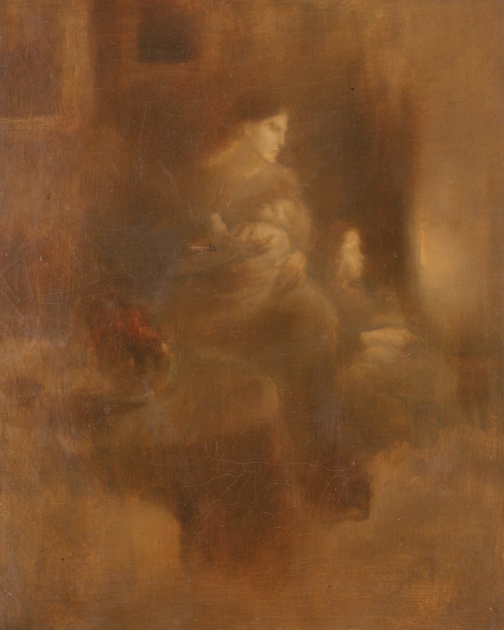 出産 作： EugèneCarrière