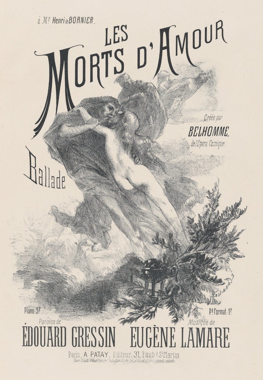 愛の死、カリフォルニア。 1885年。 作： EugèneCarrière