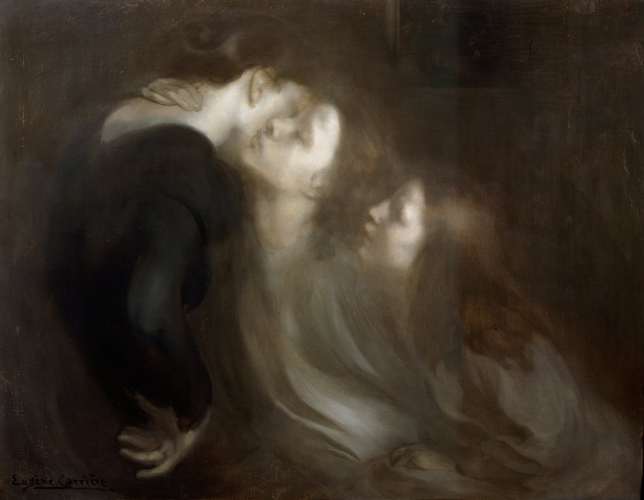 母なるキス、1890年代後半。 作： EugèneCarrière