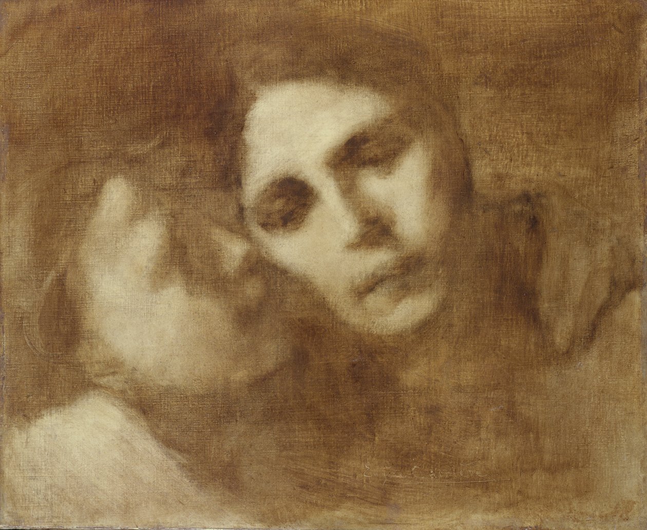 秘密 作： EugèneCarrière
