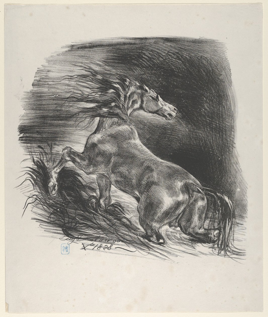 野生の馬, 1828., 1828. 作： ウジェーヌ・ドラクロワ