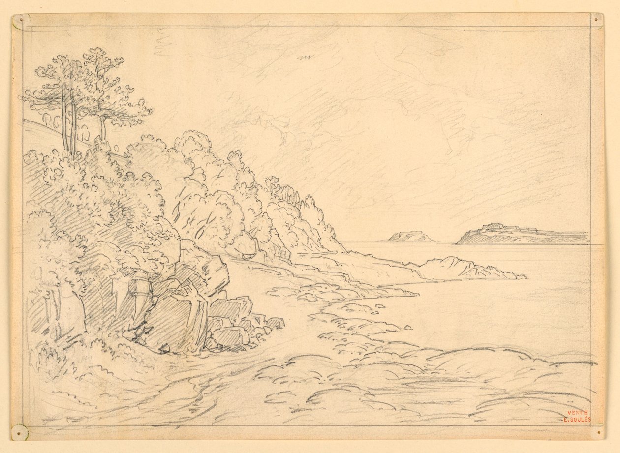 海岸 作： ウジェーヌ・エドゥアール・ソウルズ