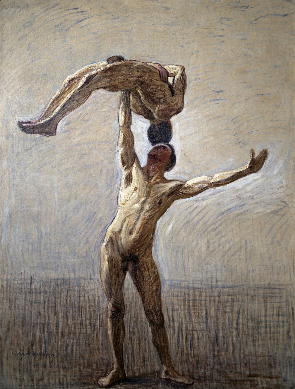 運動選手、1912 作： ユージン・ヤンソン