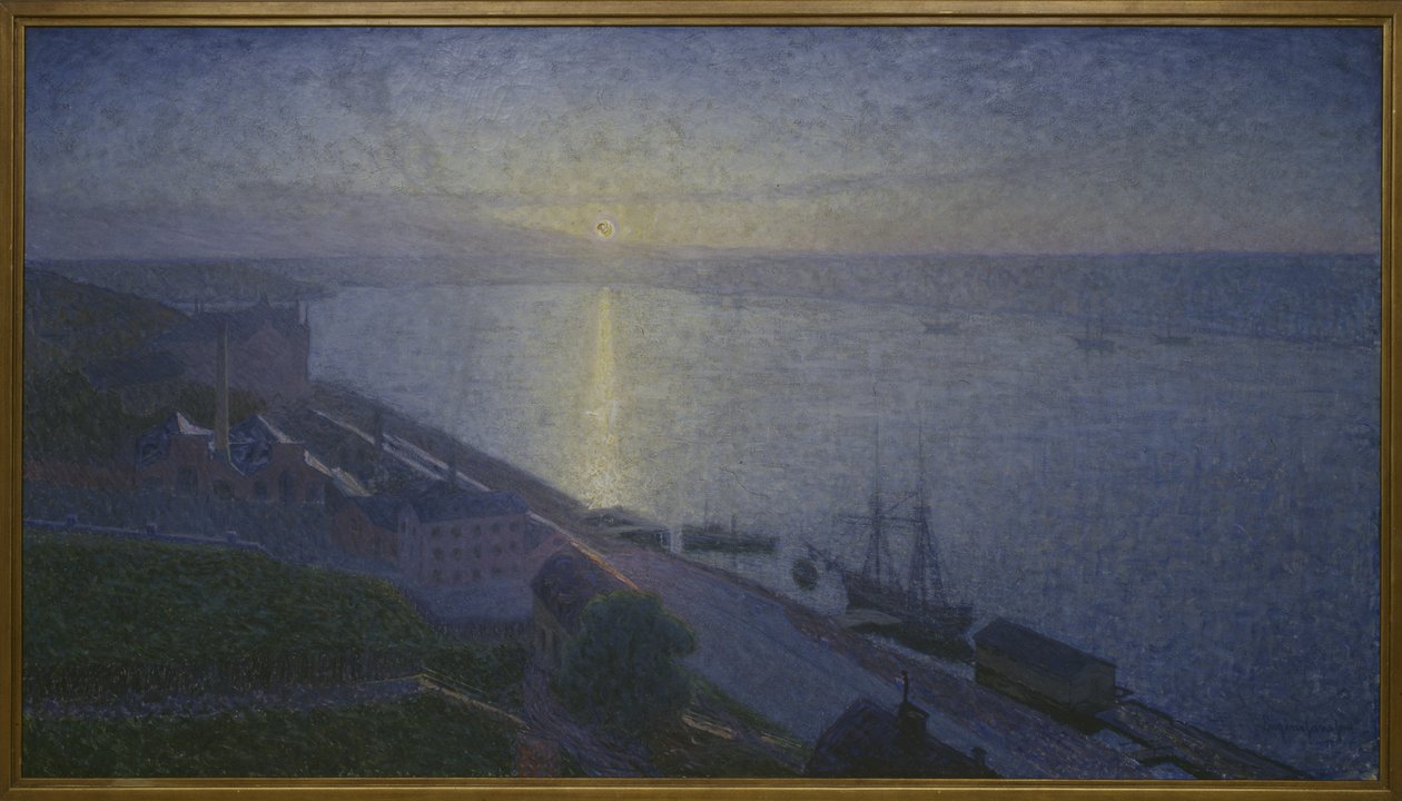 日没、1895 作： ユージン・ヤンソン