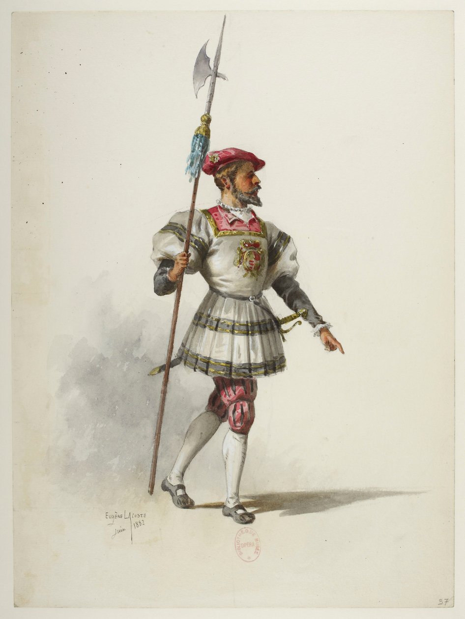 Btv1b84558104 37 - Saint-Saëns - Henry VIII - Maquettes de costumes - Lacoste - 37.衣装 作： ユージン・ラコステ