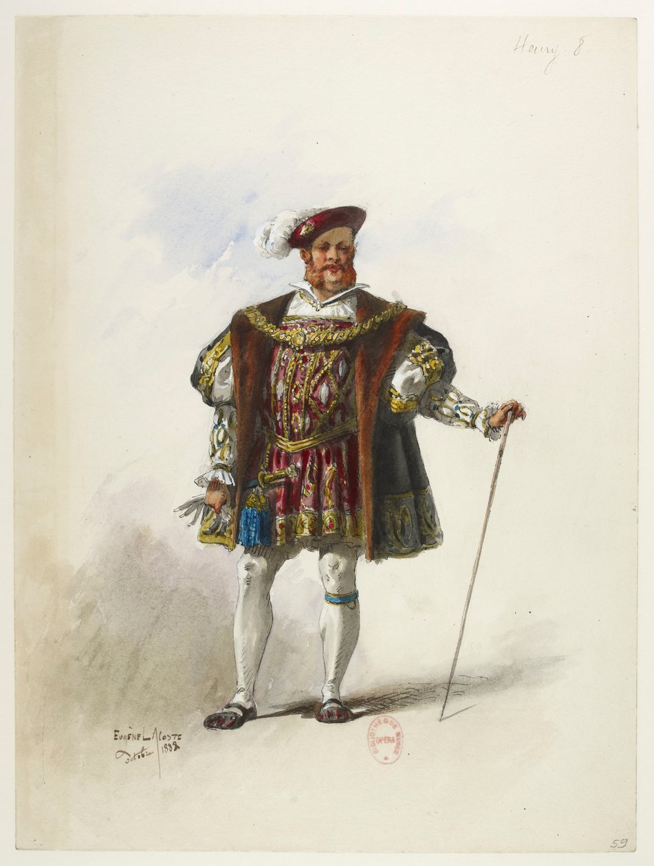 Btv1b84558104 59 - Saint-Saëns - Henry VIII - Maquettes de costumes - Lacoste - 59.ヘンリー8世 作： ユージン・ラコステ