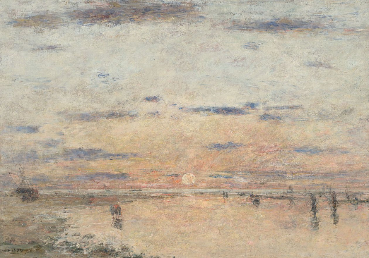 ドイツ語: ル・アーヴルル・アーヴルの夕日: 海の夕日 作： ユージン・ルイ・ブーダン
