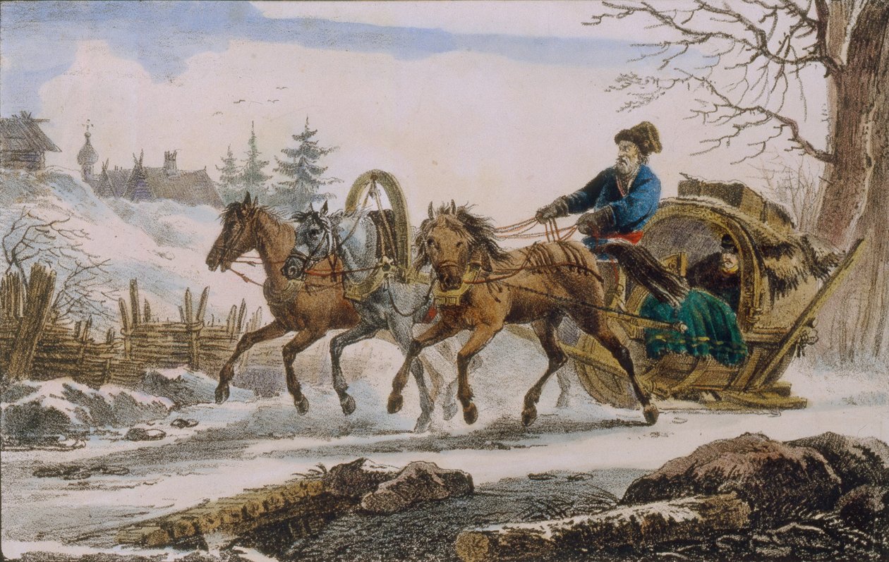 Kibitka, 1820 作： ウジェーヌ・プルカート