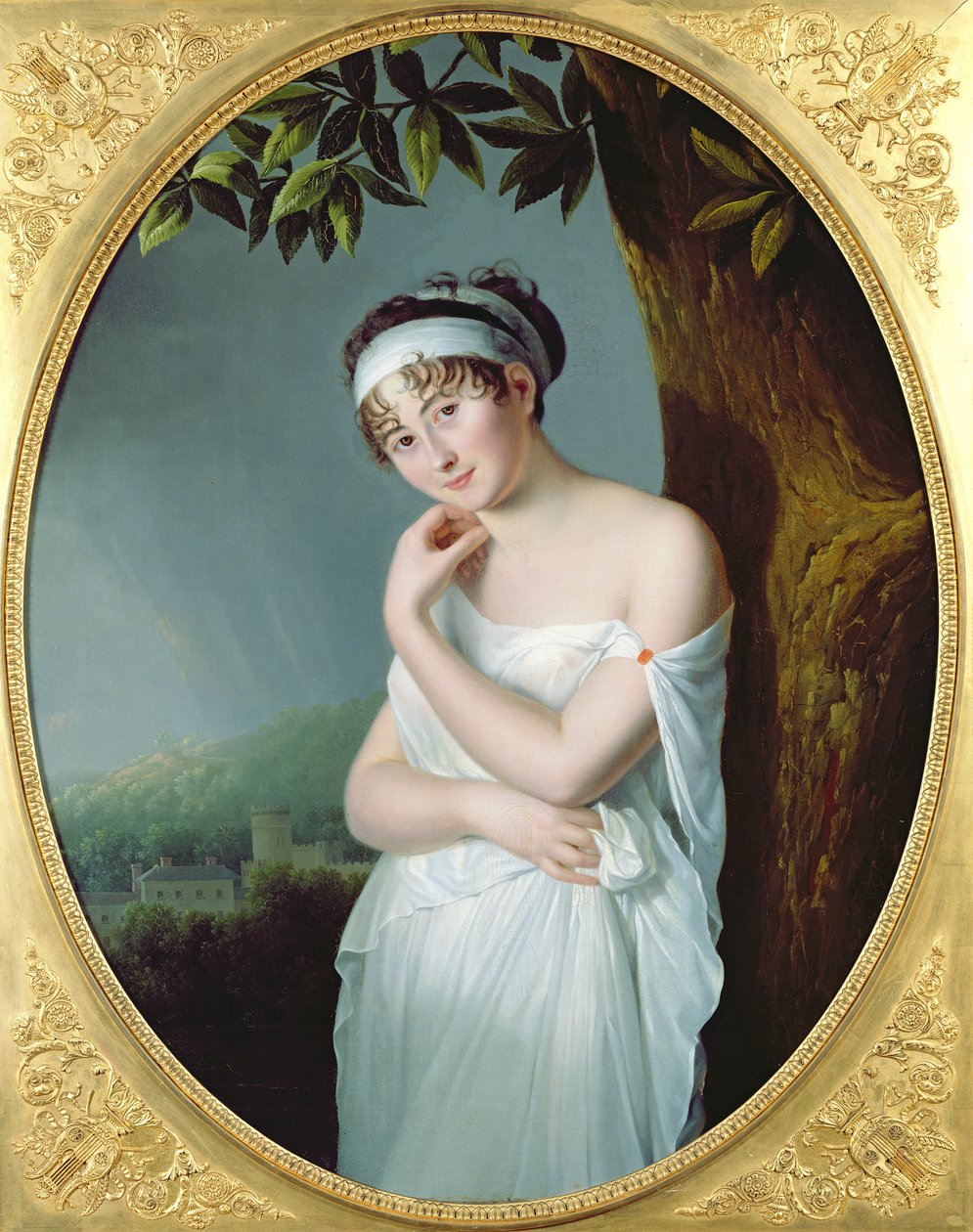 レダム夫人の肖像（1777-1849）、1798年頃 作： ユーラリー・モリン
