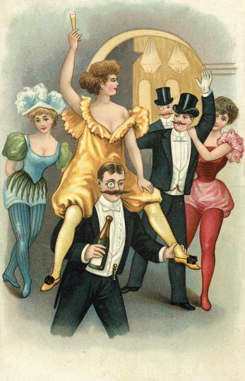 パーティ（カラーリトグラフ） 作： ヨーロピアンスクール