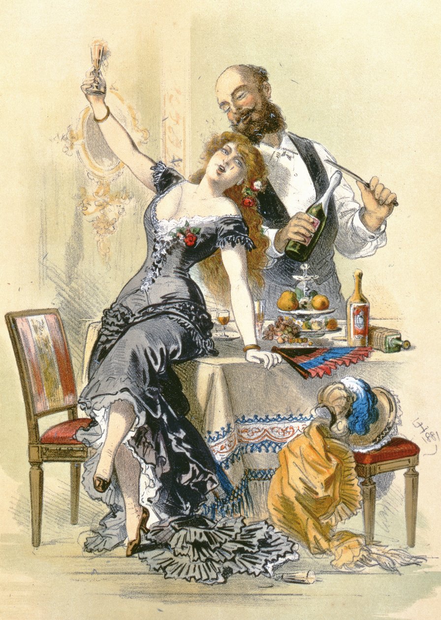 女性の物語：カップのジャック、1881 作： Eusebio Planas