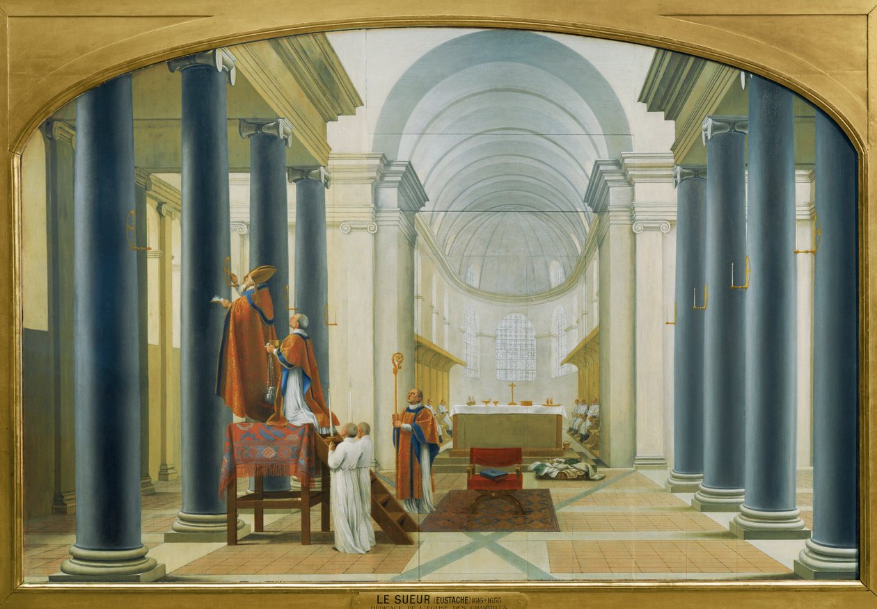 シャルトルーの教会の献堂 - カルトゥジオ会の教会の献堂 ... 作： Eustache（スタジオ）Le Sueur