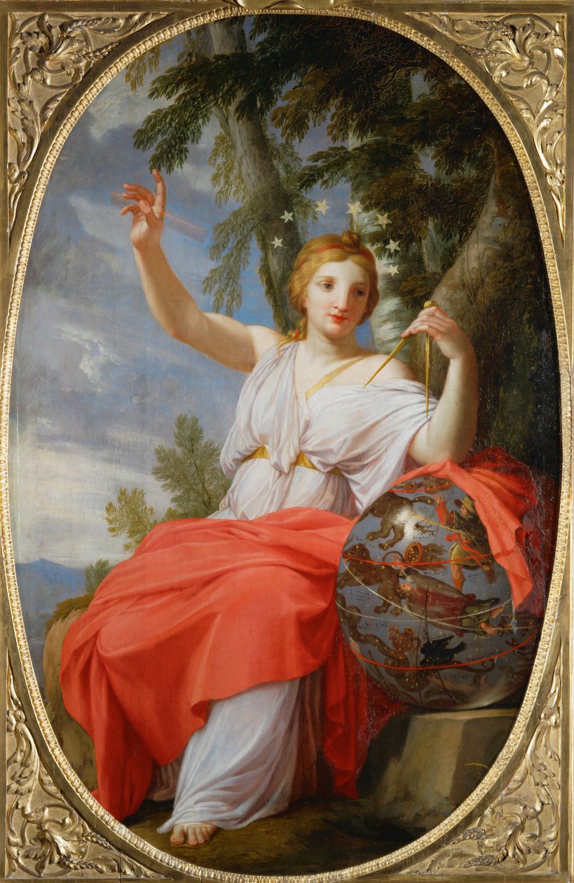 ミューズ、ウラニア。パリ、ルーブル美術館、ミューズの間より ... 作： Eustache（スタジオ）Le Sueur